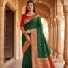 MB 6079 Green Soft Banarasi Silk Saree with Zari Work & Moti Work. Introductory Price ₹1949. Delivery 4-6 Working Days. Shop now. | Designer Sarees, Modern Digital sarees, Sarees, Bollywood Sarees, Creative Sarees, Embroidered Sarees, Ethnic Saree, Party Wear Sarees