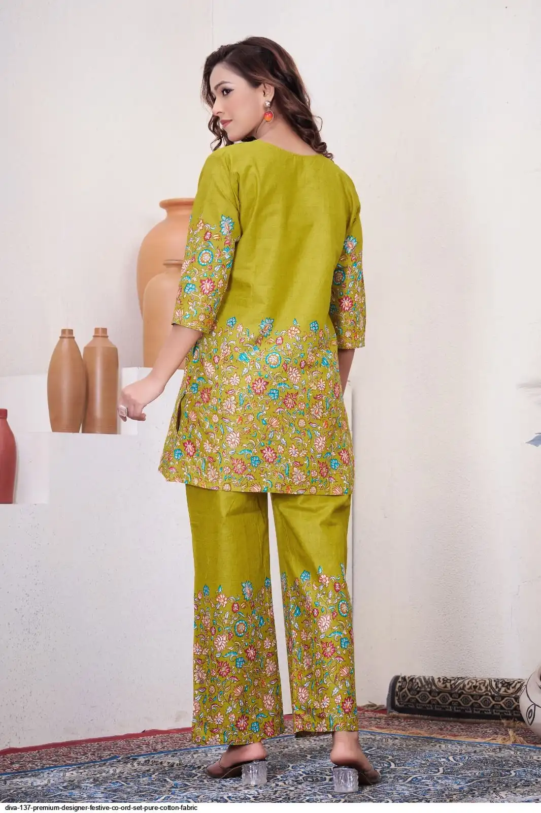 DIVA 137 Mehendi Pure Cotton Kantha work Elegant Kurti with Designer Work. Price 1749 - Delivery 4-6 Working Days. Shop now. | Kurti, Bollywood Kurti, Creative Kurtis, Designer Kurti, Party Wear Kurti, Selfie Kurti