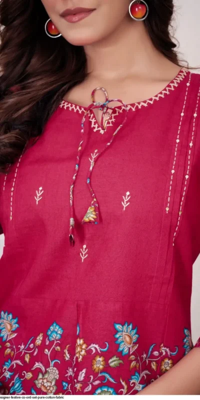 DIVA 137 Pink Pure Cotton Kantha work Elegant Kurti with Designer Work. Price 1749 - Delivery 4-6 Working Days. Shop now. | Kurti, Bollywood Kurti, Creative Kurtis, Designer Kurti, Party Wear Kurti, Selfie Kurti