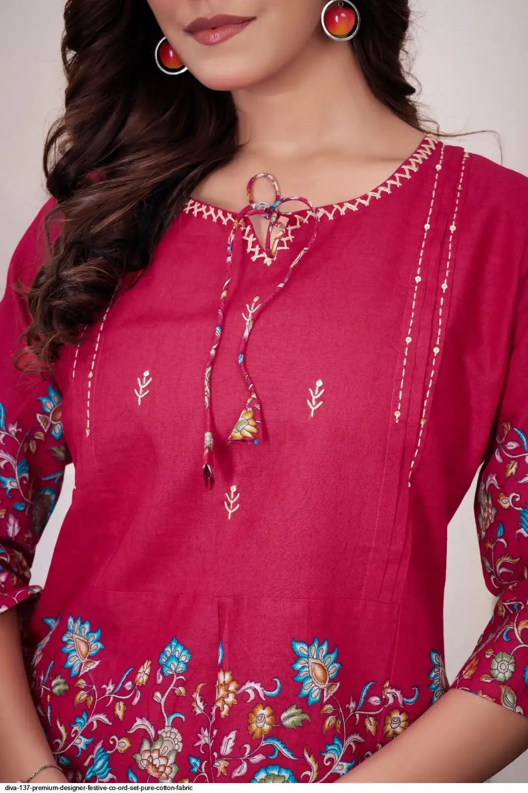 DIVA 137 Pink Pure Cotton Kantha work Elegant Kurti with Designer Work. Price 1749 - Delivery 4-6 Working Days. Shop now. | Kurti, Bollywood Kurti, Creative Kurtis, Designer Kurti, Party Wear Kurti, Selfie Kurti