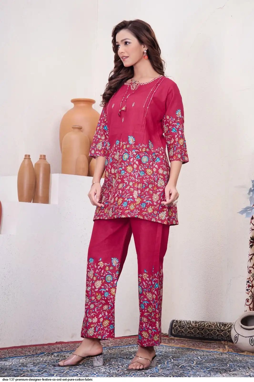 DIVA 137 Pink Pure Cotton Kantha work Elegant Kurti with Designer Work. Price 1749 - Delivery 4-6 Working Days. Shop now. | Kurti, Bollywood Kurti, Creative Kurtis, Designer Kurti, Party Wear Kurti, Selfie Kurti