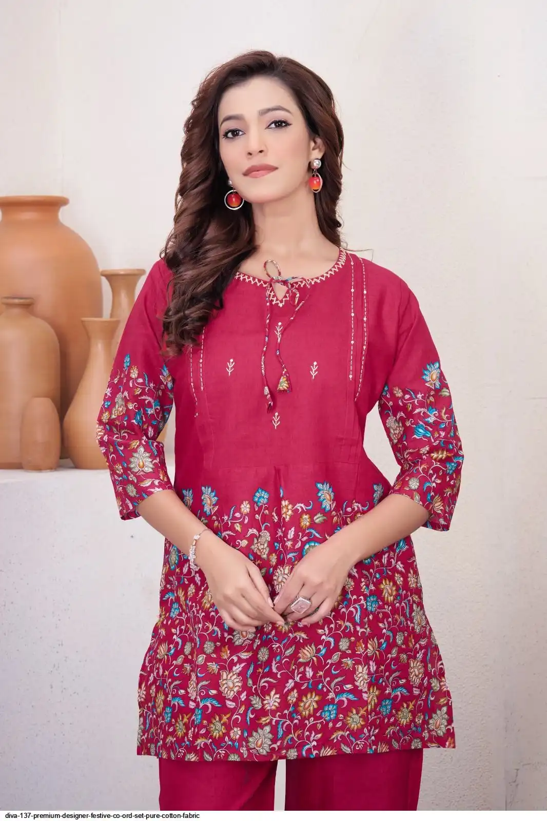 DIVA 137 Pink Pure Cotton Kantha work Elegant Kurti with Designer Work. Price 1749 - Delivery 4-6 Working Days. Shop now. | Kurti, Bollywood Kurti, Creative Kurtis, Designer Kurti, Party Wear Kurti, Selfie Kurti