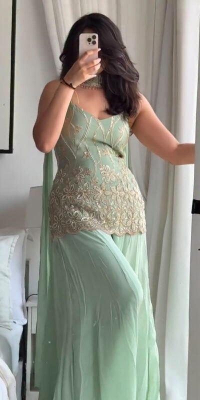 DB 44 Pista Faux Georgette Salwar Suit erfect for Wedding, Party, Mehendi, Pongal, Reception – . Available at ₹1899 only. Delivery 4-6 Working Days | Jump Suits, Salwar suit, Casual Suits, Creative suits, Designer Suits, Palazzo Suits, Party Wear Suits, Patiala Suits, Straight Suits