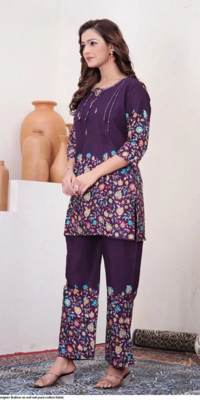 DIVA 137 Purple Pure Cotton Kantha work Elegant Kurti with Designer Work. Price 1749 - Delivery 4-6 Working Days. Shop now. | Kurti, Bollywood Kurti, Creative Kurtis, Designer Kurti, Party Wear Kurti, Selfie Kurti