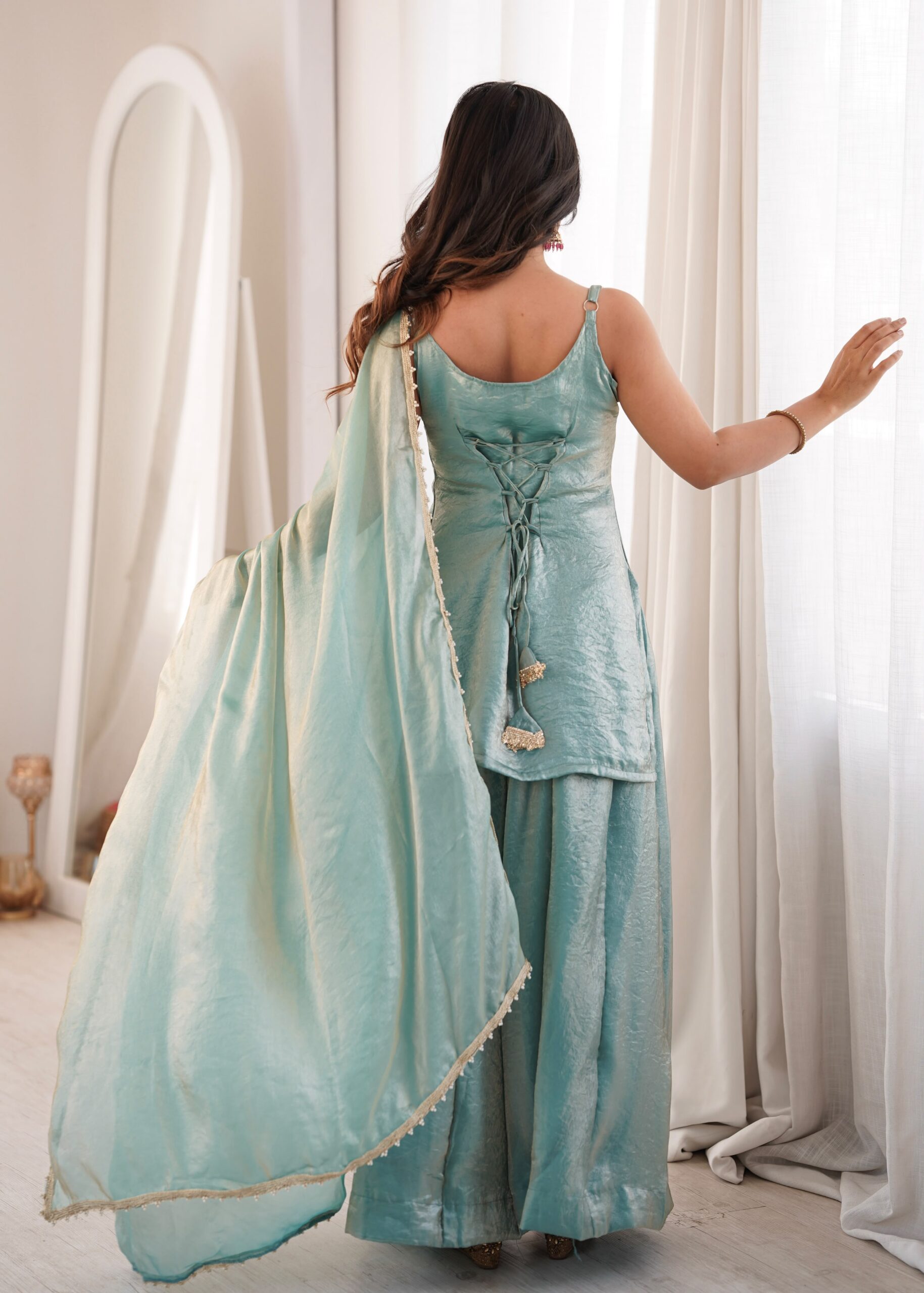 ZSR 3177 Sea Green in Doremon Crush Embroidery Work & Mirror Work Salwar Suit . Best Price ₹2099. Delivery 4-6 Working Days. Shop now. | Jump Suits, Salwar suit, Casual Suits, Creative suits, Designer Suits, Palazzo Suits, Party Wear Suits, Patiala Suits, Straight Suits
