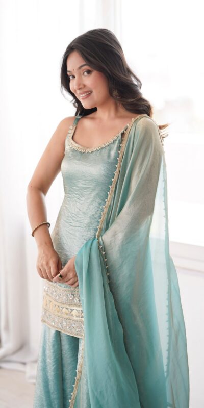 ZSR 3177 Sea Green in Doremon Crush Embroidery Work & Mirror Work Salwar Suit . Best Price ₹2099. Delivery 4-6 Working Days. Shop now. | Jump Suits, Salwar suit, Casual Suits, Creative suits, Designer Suits, Palazzo Suits, Party Wear Suits, Patiala Suits, Straight Suits