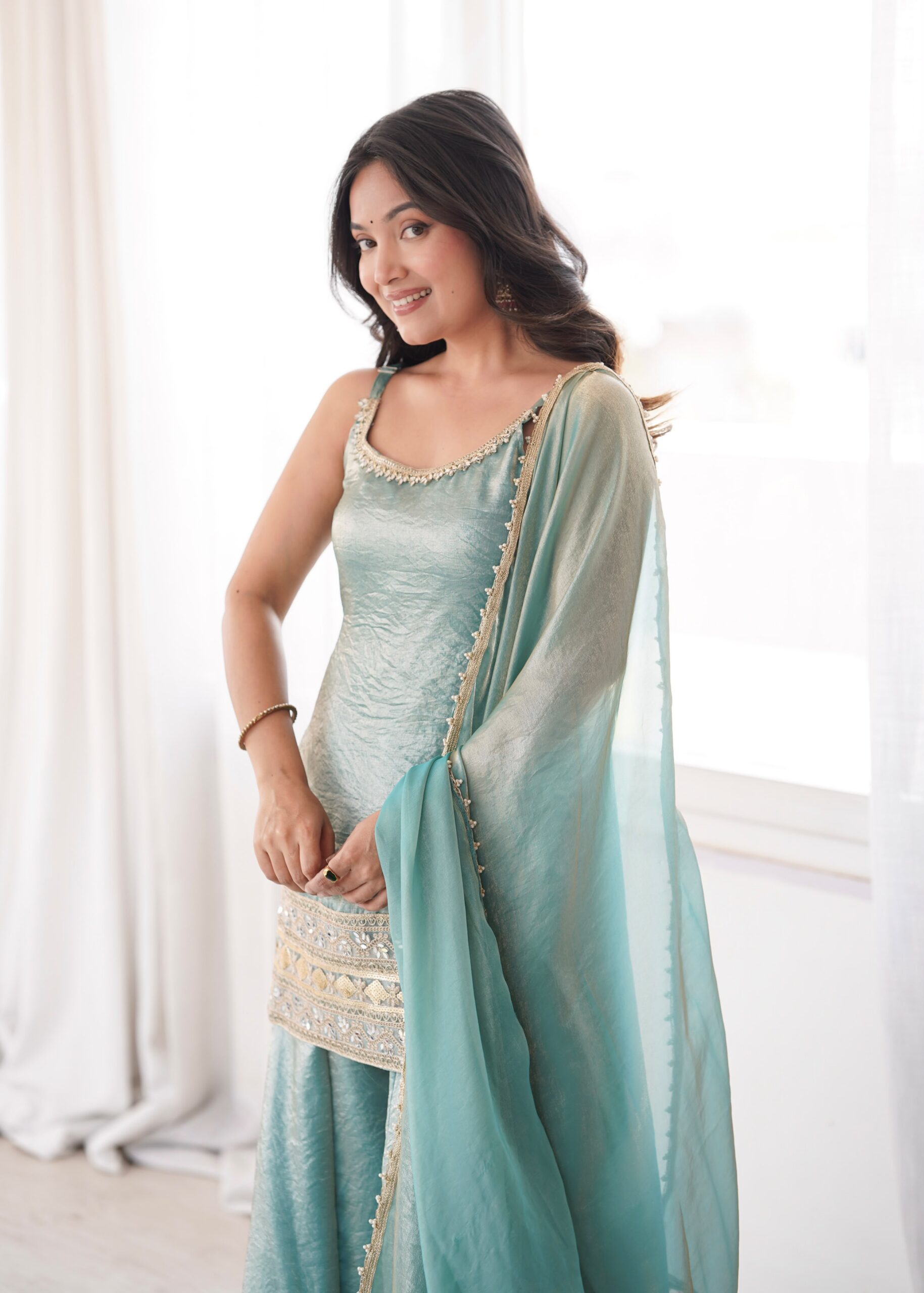 ZSR 3177 Sea Green in Doremon Crush Embroidery Work & Mirror Work Salwar Suit . Best Price ₹2099. Delivery 4-6 Working Days. Shop now. | Jump Suits, Salwar suit, Casual Suits, Creative suits, Designer Suits, Palazzo Suits, Party Wear Suits, Patiala Suits, Straight Suits