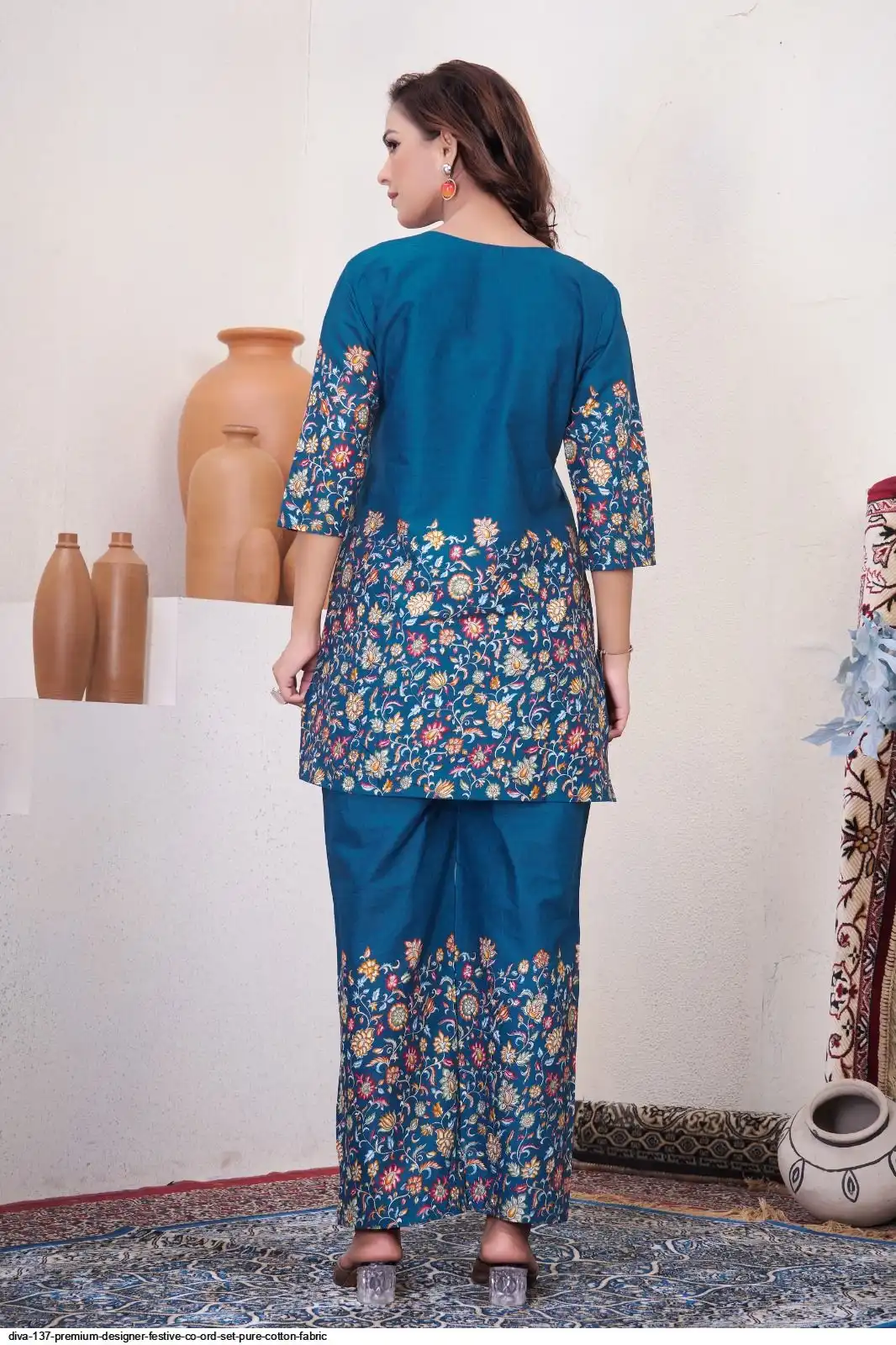 DIVA 137 Teal Pure Cotton Kantha work Elegant Kurti with Designer Work. Price 1749 - Delivery 4-6 Working Days. Shop now. | Kurti, Bollywood Kurti, Creative Kurtis, Designer Kurti, Party Wear Kurti, Selfie Kurti