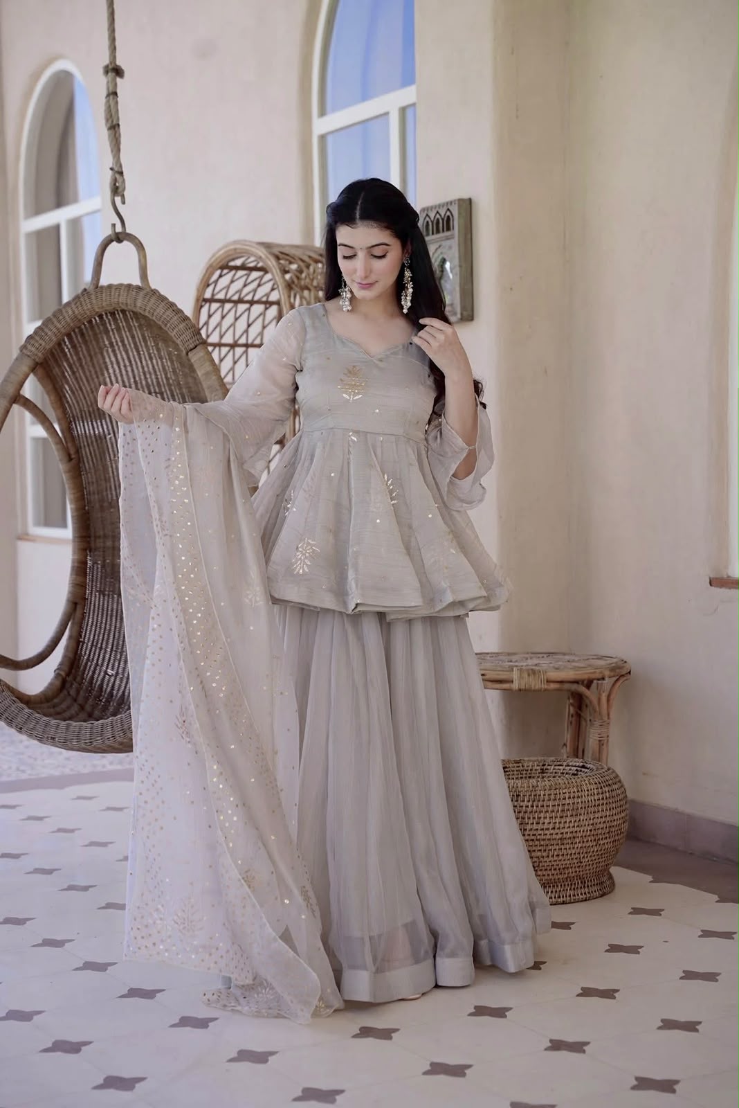 RTC 6046 Grey Grey Tabby Silk Salwar Suit. Perfect for Wedding, Party, Mehendi, Eid, Raksha Bandhan – Exclusive Offer ₹2399. Delivery 4-6 Working Days. | Jump Suits, Salwar suit, Casual Suits, Creative suits, Designer Suits, Palazzo Suits, Party Wear Suits, Patiala Suits, Straight Suits