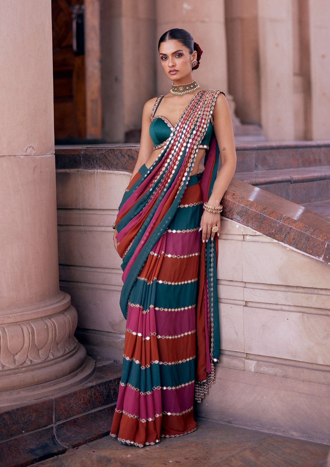 DF 3460 Multi Faux Georgette Saree Perfect for Wedding, Party, Cultural Events, Traditional Day, Pooja – . Grab it for ₹2099. Delivery 4-6 Working Day | Designer Sarees, Modern Digital sarees, Sarees, Bollywood Sarees, Creative Sarees, Embroidered Sarees, Ethnic Saree, Party Wear Sarees