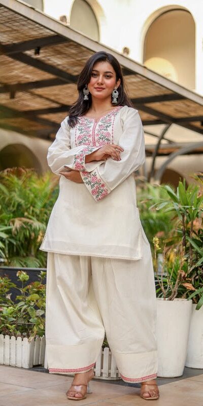 NSR 898 Off White Khadi Cotto Salwar Suit with Embroidery Work & Lace Work. Available at ₹1749 only. Delivery 4-6 Working Days. Shop now. | Jump Suits, Salwar suit, Casual Suits, Creative suits, Designer Suits, Palazzo Suits, Party Wear Suits, Patiala Suits, Straight Suits