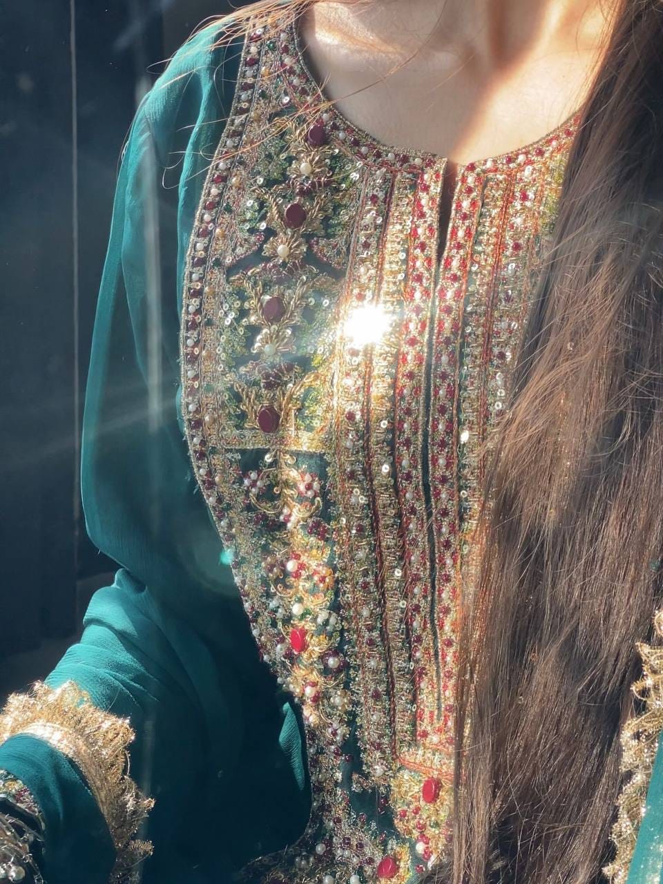 ZC 8021 Teal Fox Georgette Salwar Suit with Embroidery Work & Sequins Work. Exclusive Offer ₹2099. Delivery 4-6 Working Days. Shop now. | Jump Suits, Salwar suit, Casual Suits, Creative suits, Designer Suits, Palazzo Suits, Party Wear Suits, Patiala Suits, Straight Suits