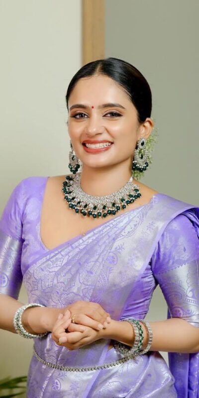 KPR 259 Lavender Soft Lichi Silk Saree with Lace Work & Lace Border. Introductory Price ₹1349. Delivery 4-6 Working Days. Shop now. | Designer Sarees, Modern Digital sarees, Sarees, Bollywood Sarees, Creative Sarees, Embroidered Sarees, Ethnic Saree, Party Wear Sarees