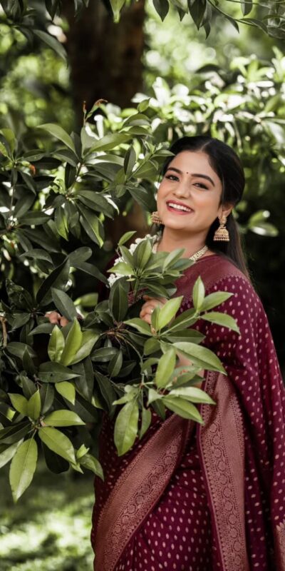 KPR 265 Maroon Soft Lichi Silk Saree with Lace Work & Lace Border. Introductory Price ₹1349. Delivery 4-6 Working Days. Shop now. | Designer Sarees, Modern Digital sarees, Sarees, Bollywood Sarees, Creative Sarees, Embroidered Sarees, Ethnic Saree, Party Wear Sarees