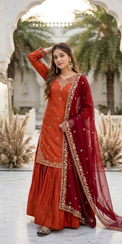 MT 1080 Orange Fandy Silk Lehenga Choli. Perfect for Wedding, Party, Engagement, Reception, Haldi – Available at ₹2399 only. Delivery 4-6 Working Da | Lehenga, Bollywood Lehenga, Creative Lehenga, Designer Lehenga, Embroidered Lehenga, Party Wear Lehenga