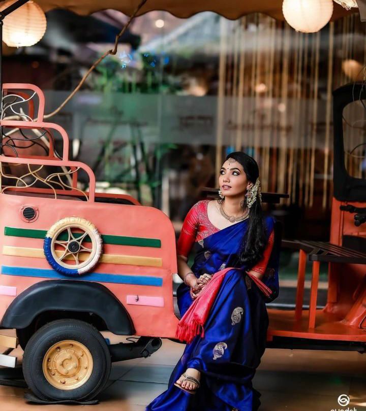 KP 2053 Blue in Soft Lichi Silk Jacquard Work Designer Work Saree . Exclusive Offer ₹1249. Delivery 4-6 Working Days. Shop now. | Designer Sarees, Modern Digital sarees, Sarees, Bollywood Sarees, Creative Sarees, Embroidered Sarees, Ethnic Saree, Party Wear Sarees
