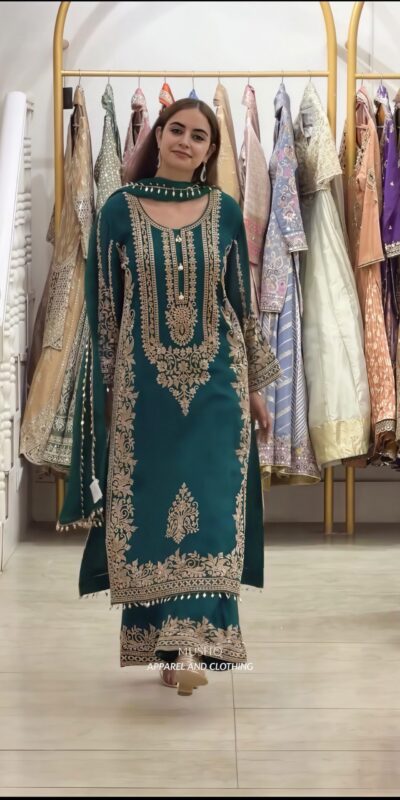 SR 1716 Teal Colour Faux Georgette Salwar Suit with Lace Work. Introductory Price ₹2449. Delivery 4-6 Working Days. Shop now. | Jump Suits, Salwar suit, Casual Suits, Creative suits, Designer Suits, Palazzo Suits, Party Wear Suits, Patiala Suits, Straight Suits