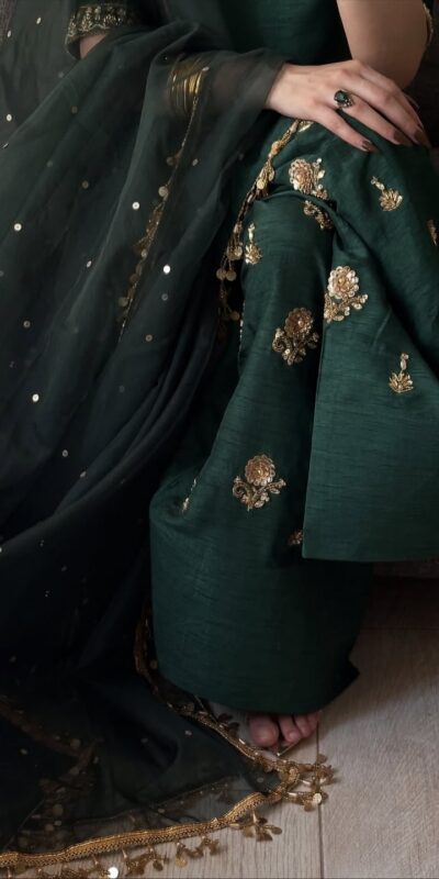 MF 535 Teal Green Aada Slab Silk Salwar Suit with Embroidery Work & Mirror Work. Festive Deal ₹2399. Delivery 4-6 Working Days. Shop now. | Jump Suits, Salwar suit, Casual Suits, Creative suits, Designer Suits, Palazzo Suits, Party Wear Suits, Patiala Suits, Straight Suits