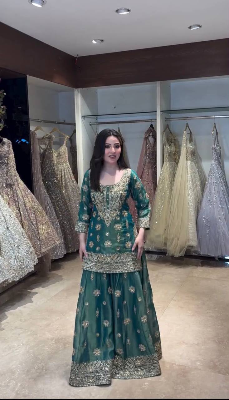 WW 1243 Teal NC Zimmy Silk Salwar Suit Perfect for Wedding, Party, Baby Shower, Festival Celebrations, Pongal – . Grab it for ₹2449. Delivery 4-6 Worki | Jump Suits, Salwar suit, Casual Suits, Creative suits, Designer Suits, Palazzo Suits, Party Wear Suits, Patiala Suits, Straight Suits
