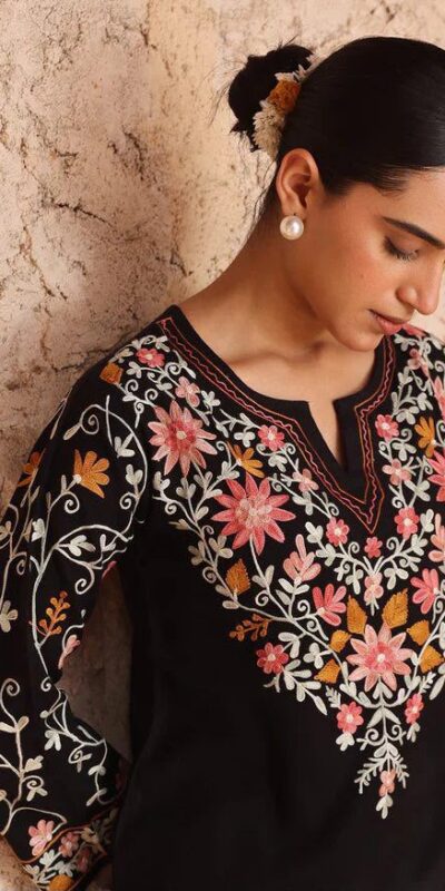 ND 5058 Black | Black Roman Silk Salwar Suit with Embroidery Work. Grab it for ₹2099. Delivery 4-6 Working Days. Shop now. | Jump Suits, Salwar suit, Casual Suits, Creative suits, Designer Suits, Palazzo Suits, Party Wear Suits, Patiala Suits, Straight Suits