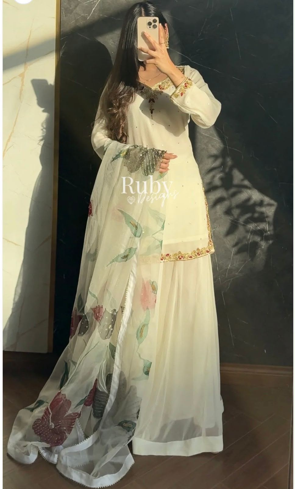 WW 1263 Off White Faux Georgette Salwar Suit with Mirror Work & Embroidery Work. Get it for ₹2149. Delivery 4-6 Working Days. Shop now. | Jump Suits, Salwar suit, Casual Suits, Creative suits, Designer Suits, Palazzo Suits, Party Wear Suits, Patiala Suits, Straight Suits
