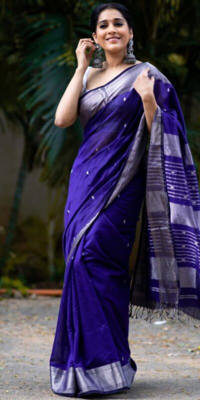 KP 5091 Royal Blue Soft Lichi Silk Saree with Lace Work & Lace Border. Introductory Price ₹1349. Delivery 4-6 Working Days. Shop now. | Designer Sarees, Modern Digital sarees, Sarees, Bollywood Sarees, Creative Sarees, Embroidered Sarees, Ethnic Saree, Party Wear Sarees