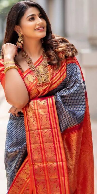 KPR 274 Grey Soft Lichi Silk Saree with Lace Work & Lace Border. Introductory Price ₹1649. Delivery 4-6 Working Days. Shop now. | Designer Sarees, Modern Digital sarees, Sarees, Bollywood Sarees, Creative Sarees, Embroidered Sarees, Ethnic Saree, Party Wear Sarees