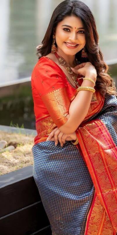 KPR 274 Grey Soft Lichi Silk Saree with Lace Work & Lace Border. Introductory Price ₹1649. Delivery 4-6 Working Days. Shop now. | Designer Sarees, Modern Digital sarees, Sarees, Bollywood Sarees, Creative Sarees, Embroidered Sarees, Ethnic Saree, Party Wear Sarees