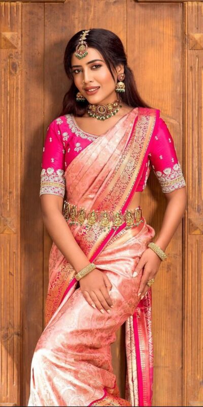 KP 6084 Peach Soft Lichi Silk Saree with Lace Work & Lace Border. Introductory Price ₹1449. Delivery 4-6 Working Days. Shop now. | Designer Sarees, Modern Digital sarees, Sarees, Bollywood Sarees, Creative Sarees, Embroidered Sarees, Ethnic Saree, Party Wear Sarees