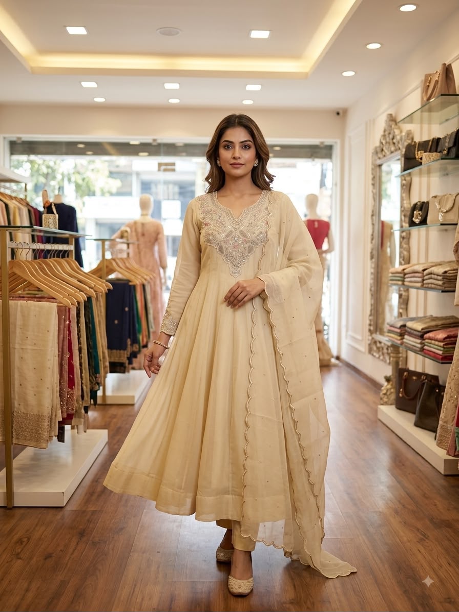 LG 2135 Off White in Cos Moss Mirror Work & Embroidery Work Salwar Suit . Festive Deal ₹2799. Delivery 4-6 Working Days. Shop now. | Jump Suits, Salwar suit, Casual Suits, Creative suits, Designer Suits, Palazzo Suits, Party Wear Suits, Patiala Suits, Straight Suits