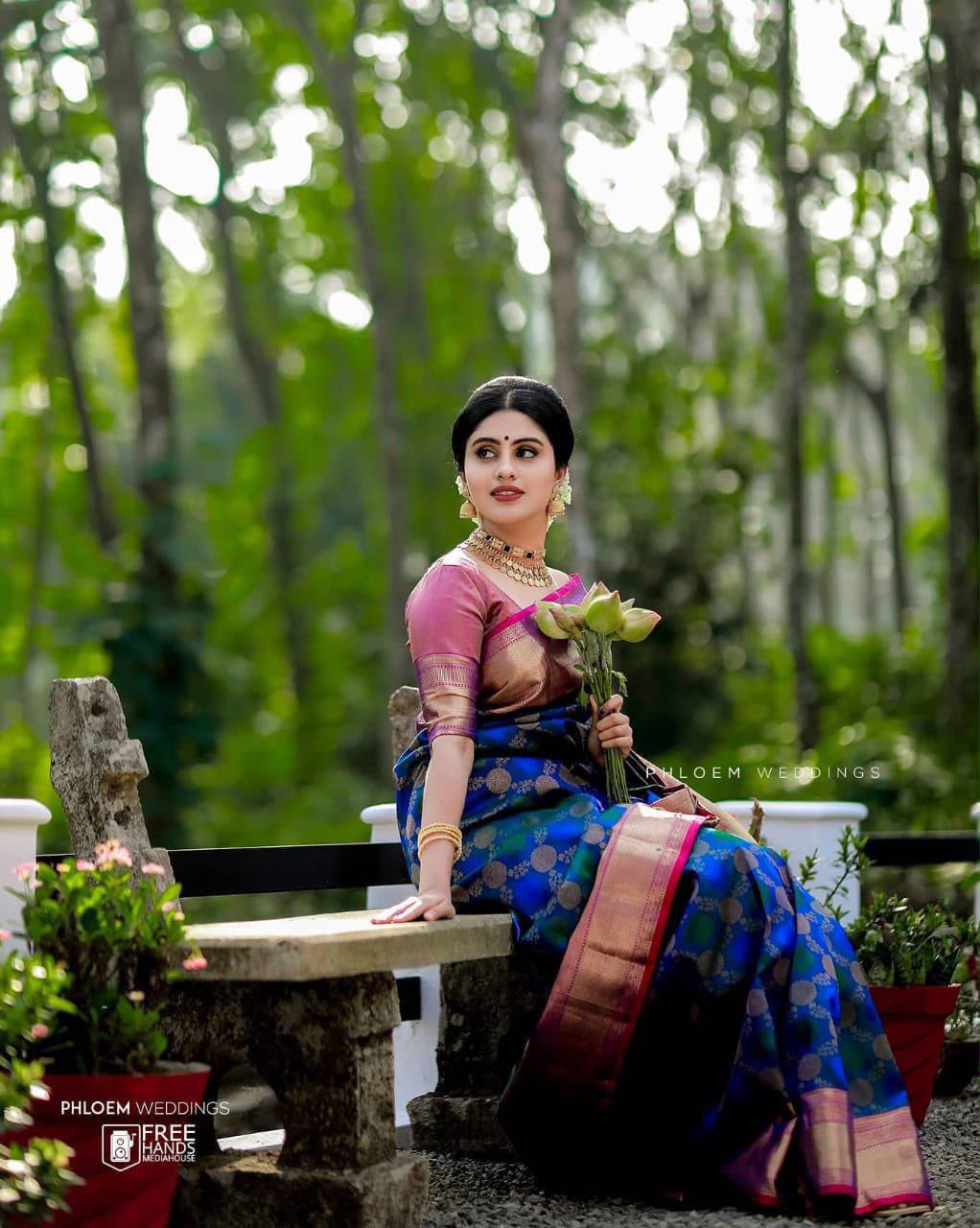 KPR 113 Royal Blue Soft Lichi Silk Saree with Lace Work & Lace Border. Introductory Price ₹1649. Delivery 4-6 Working Days. Shop now. | Designer Sarees, Modern Digital sarees, Sarees, Bollywood Sarees, Creative Sarees, Embroidered Sarees, Ethnic Saree, Party Wear Sarees