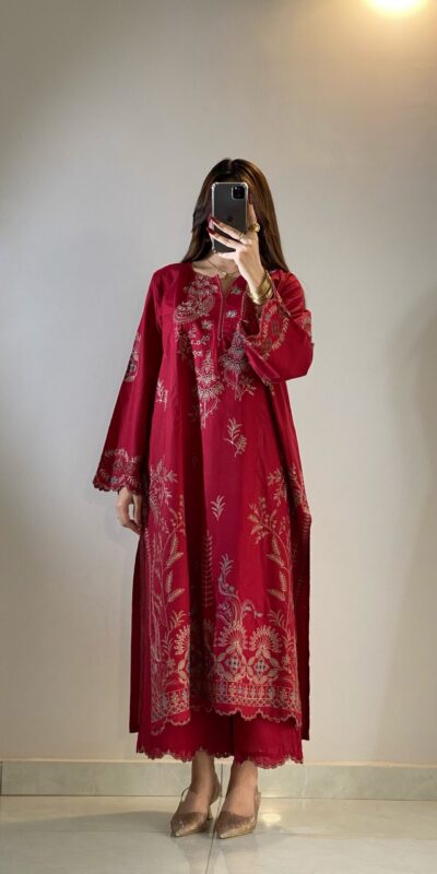 LG 2150 Red Mul Chanderi Salwar Suit with Embroidery Work & Sequins Work. Festive Deal ₹2349. Delivery 4-6 Working Days. Shop nowp | Jump Suits, Salwar suit, Casual Suits, Creative suits, Designer Suits, Palazzo Suits, Party Wear Suits, Patiala Suits, Straight Suits