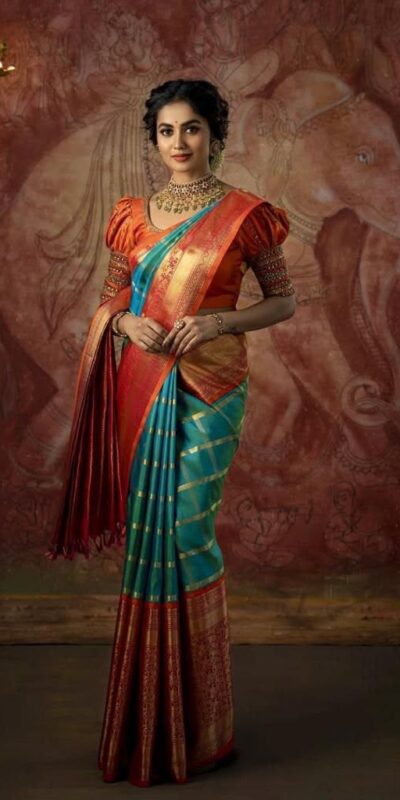 KPR 181 Teal Soft Lichi Silk Saree with Lace Work & Lace Border. Introductory Price ₹1649. Delivery 4-6 Working Days. Shop now. | Designer Sarees, Modern Digital sarees, Sarees, Bollywood Sarees, Creative Sarees, Embroidered Sarees, Ethnic Saree, Party Wear Sarees