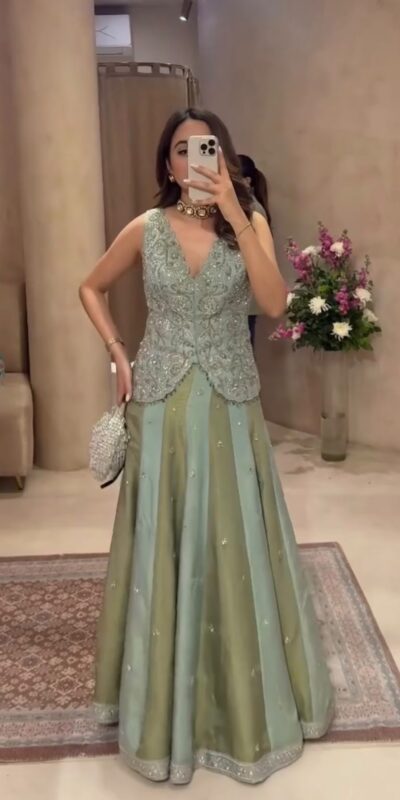 BB 84 Pista Shiny Chinon Silk Sequence Work Lehenga Choli Perfect for Wedding, Party, Ganesh Chaturthi, Baby Shower, Makar Affordable Price ₹2899. /- | Lehenga, Bollywood Lehenga, Creative Lehenga, Designer Lehenga, Embroidered Lehenga, Party Wear Lehenga