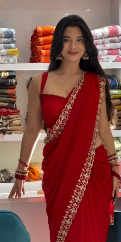 KD 649 Red Color Faux Georgette Embroidery Sequins Work Saree Casual, Wedding, Festive, Events . Expected Delivery 4-6 Working Days @1999/- only | Designer Sarees, Modern Digital sarees, Sarees, Bollywood Sarees, Creative Sarees, Embroidered Sarees, Ethnic Saree, Party Wear Sarees