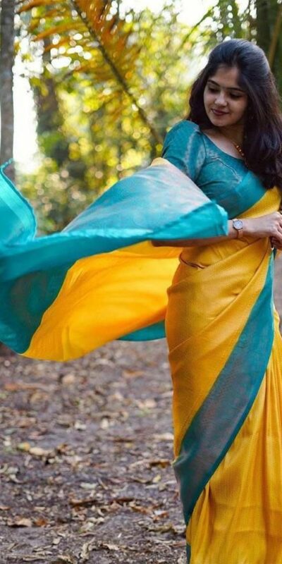 KP 5019 Yellow Soft Lichi Jacquard Work Saree for Wedding, Party, Cultural Events, Traditional Day, Pooja . Grab it for ₹1649. Delivery 4-6 Working Day | Designer Sarees, Modern Digital sarees, Sarees, Bollywood Sarees, Creative Sarees, Embroidered Sarees, Ethnic Saree, Party Wear Sarees