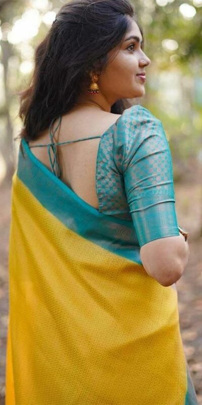 KP 5019 Yellow Soft Lichi Jacquard Work Saree for Wedding, Party, Cultural Events, Traditional Day, Pooja . Grab it for ₹1649. Delivery 4-6 Working Day | Designer Sarees, Modern Digital sarees, Sarees, Bollywood Sarees, Creative Sarees, Embroidered Sarees, Ethnic Saree, Party Wear Sarees