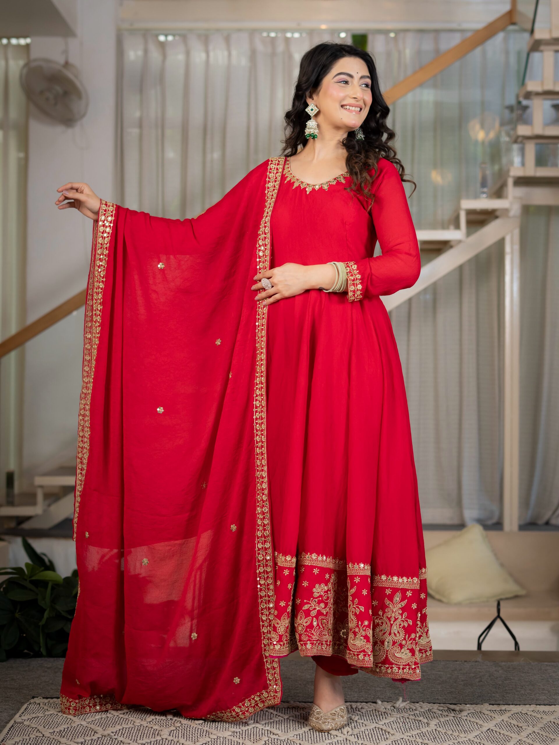 ND 5080 Red Rangoli Silk Perfect for Wedding, Party, Holi, Pooja, Anniversary – Salwar Suit. Get it for ₹2849. Delivery 4-6 Working Days. Shop now. | Jump Suits, Salwar suit, Casual Suits, Creative suits, Designer Suits, Palazzo Suits, Party Wear Suits, Patiala Suits, Straight Suits