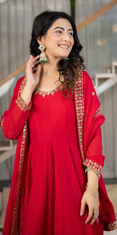 ND 5080 Red Rangoli Silk Perfect for Wedding, Party, Holi, Pooja, Anniversary – Salwar Suit. Get it for ₹2849. Delivery 4-6 Working Days. Shop now. | Jump Suits, Salwar suit, Casual Suits, Creative suits, Designer Suits, Palazzo Suits, Party Wear Suits, Patiala Suits, Straight Suits