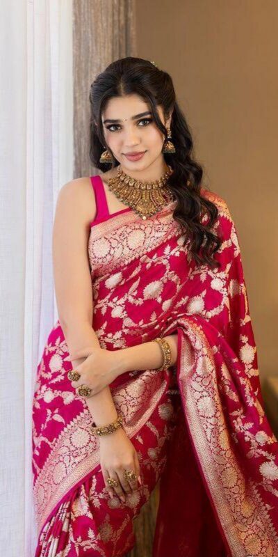 KP 6016 Pink Color Soft Lichi Silk Jacquard On All Over Saree Casual, Party Wear, Wedding, Events Etc. Expected Delivery 4-6 Working Days @1549/- | Designer Sarees, Modern Digital sarees, Sarees, Bollywood Sarees, Creative Sarees, Embroidered Sarees, Ethnic Saree, Party Wear Sarees