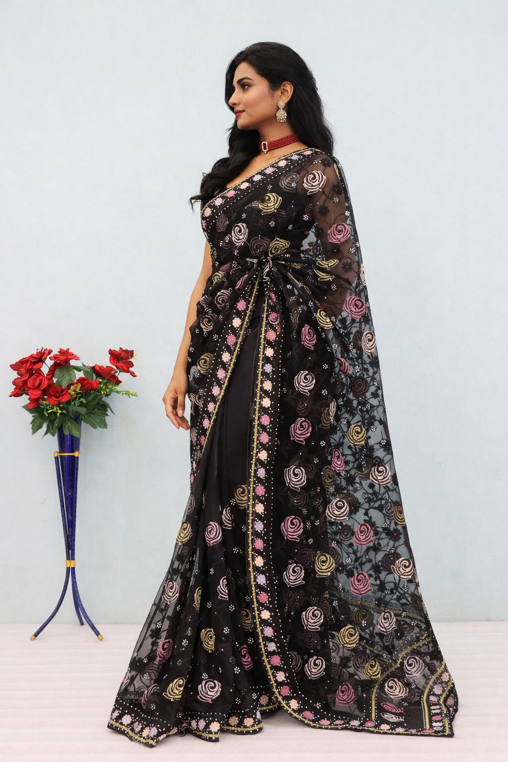 BT GULABO Black Color Butterfly Net 5mm Sequence Embroiderer Work Saree Casual, Wedding, Festive, Events . Expected Delivery 4-6 Working Days @2299/- only | Designer Sarees, Modern Digital sarees, Sarees, Bollywood Sarees, Creative Sarees, Embroidered Sarees, Ethnic Saree, Party Wear Sarees