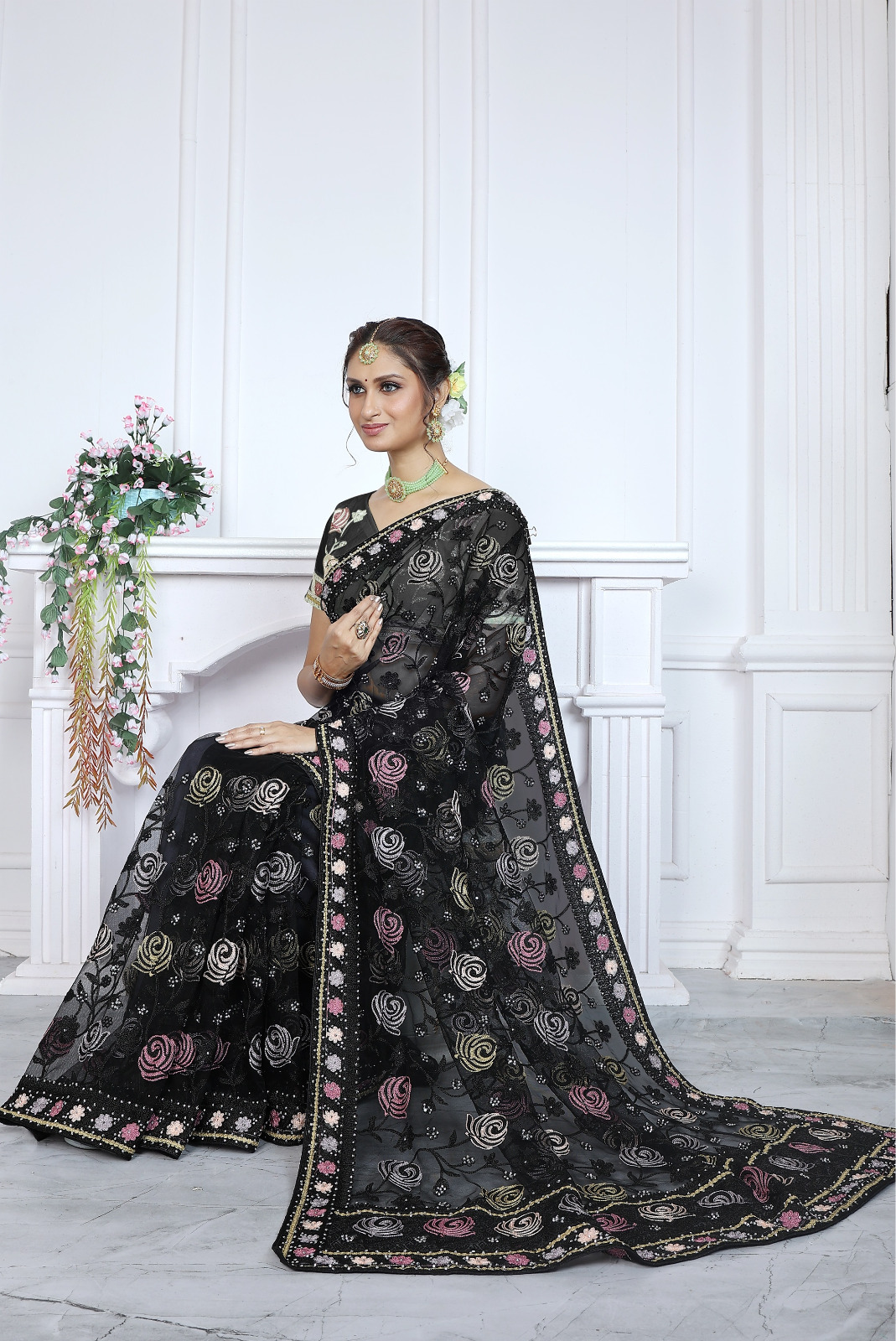 BT GULABO Black Color Butterfly Net 5mm Sequence Embroiderer Work Saree Casual, Wedding, Festive, Events . Expected Delivery 4-6 Working Days @2299/- only | Designer Sarees, Modern Digital sarees, Sarees, Bollywood Sarees, Creative Sarees, Embroidered Sarees, Ethnic Saree, Party Wear Sarees