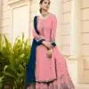 FC 9704 Pink Blue Top : Georgette Work : Embroidery Work, Mirror Work Wedding, Festive, Events Black Georgette Embroidered Sharara @2099 | Salwar suit, Casual Suits, Creative suits, Designer Suits, Palazzo Suits, Party Wear Suits, Straight Suits
