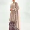 ?FC 1173 Brown Top : Georgette Work : Embroidery Work Dupatta : Heavy Net Inner : Santoon Wedding, Party, Festive, Events @2449 | Salwar suit, Creative suits, Designer Suits, Palazzo Suits, Party Wear Suits, Straight Suits