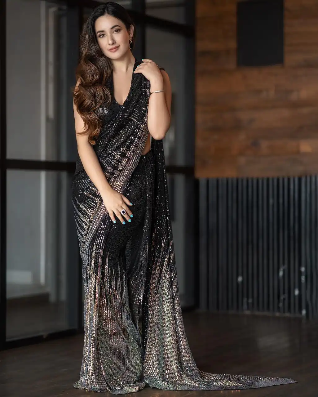 JR 555 Black Saree : Heavy Georgette Work : Embroidery Sequence Work, Blouse : Heavy Georgette Party Wear, Wedding Wear, Events Etc.@1549/- | Sarees, Bollywood Sarees, Creative Sarees, Designer Sarees, Ethnic Saree, Modern Digital sarees, Party Wear Sarees