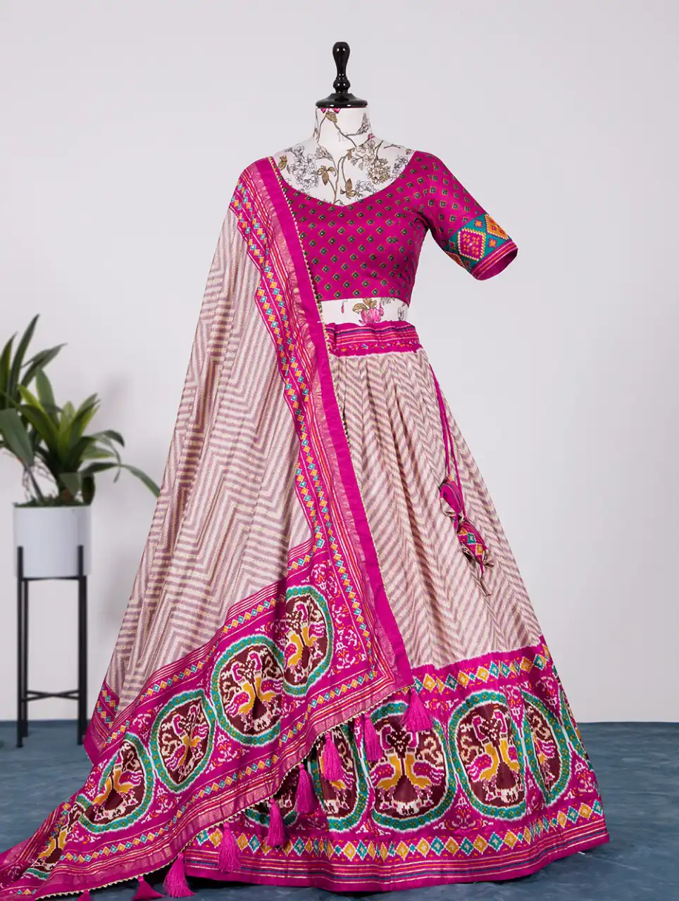 LNB1639 Pink Color Lehenga : Dola Silk Blouse : Georgette Work : Foil Work Traditional Wear, Festive, Wedding, Events @2299/- | Lehenga, Bollywood Lehenga, Creative Lehenga, Designer Lehenga, Embroidered Lehenga, Party Wear Lehenga