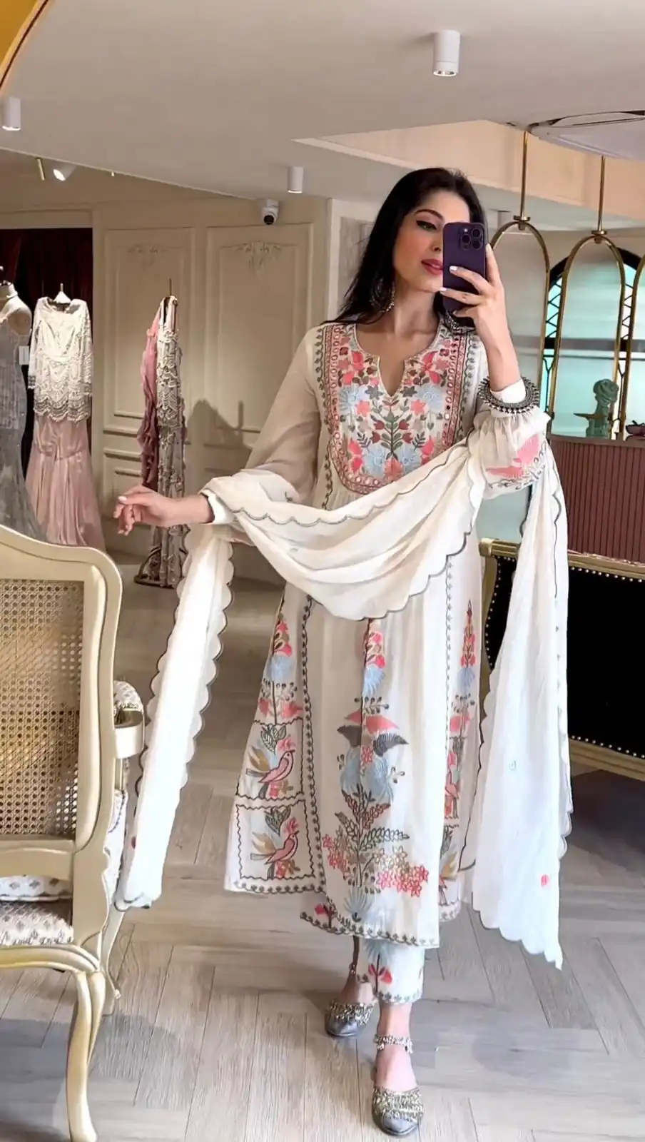 RTC 5541 White Color?Salwar Suit :?Faux Georgette Work : Embroidery Work Wedding, Traditionl Wear, Festive, Events @2099/- | Casual Suits, Jump Suits, Salwar suit, Casual Suits, Creative suits, Designer Suits, Palazzo Suits, Party Wear Suits, Patiala Suits, Straight Suits