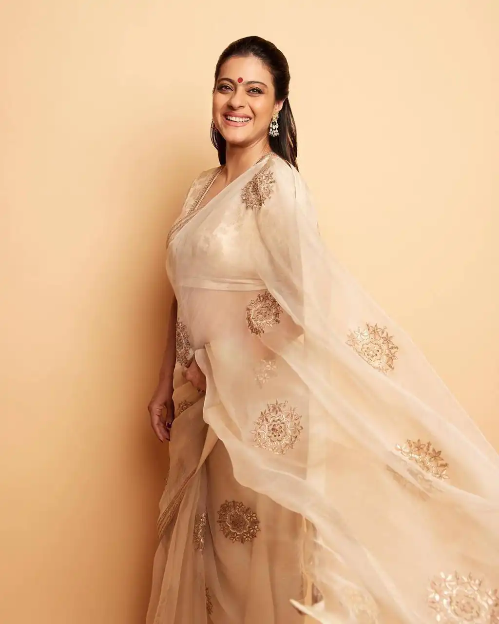 BT 1170 Cream Saree : Georgette Work : Embroidery With Sequence Work, Blouse : Banglory Silk Traditional Wear, Wedding Wear, Events Etc.@2099/- | Sarees, Bollywood Sarees, Creative Sarees, Designer Sarees, Embroidered Sarees, Modern Digital sarees