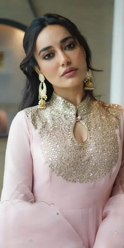 ZSR 794 Baby Pink Color Georgette Embroidery Sequence Work Gown Casual, Wedding, Party, Festive, Events Etc. Expected Delivery 4-6 Working Days 2199/- | Gowns, Bollywood Gowns, Creative Gowns, Designer Gowns, Embroidered Gowns, Party Wear Gowns