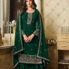 DS LT 8301 Green color Georgette Embroidery Sequence Work Sharara Suit Wedding, Festive, Events Etc. Expected Delivery 4-6 Working Days @2149/- | Jump Suits, Salwar suit, Casual Suits, Creative suits, Designer Suits, Palazzo Suits, Party Wear Suits, Patiala Suits, Straight Suits
